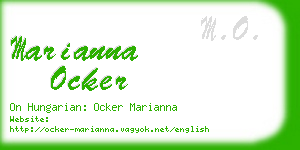 marianna ocker business card